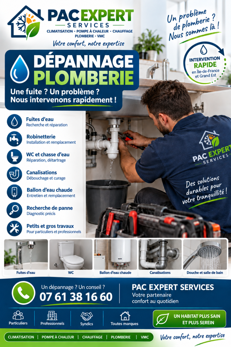 Dépannage plomberie urgence à Fontainebleau : guide pratique